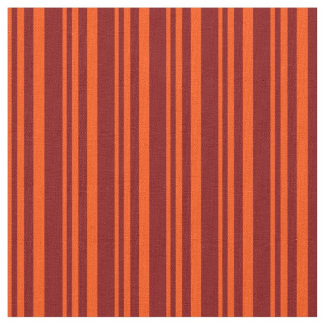 Red & Maroon Coloured Lined Pattern Fabric (Close Up)