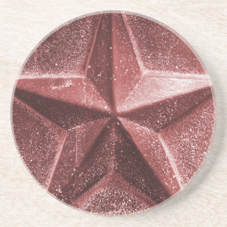 RED/MAROON STAR coaster