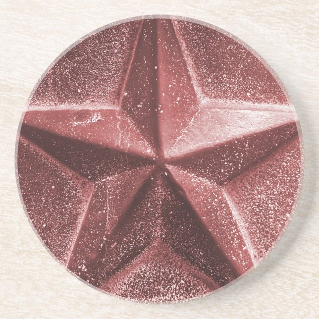 RED/MAROON STAR coaster (Front)