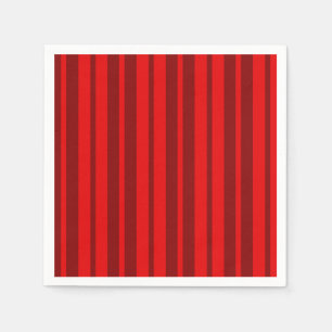 Red Maroon Stylish Stripes Pattern Design Napkin