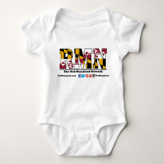 Red Maryland logo baby apparel Baby Bodysuit