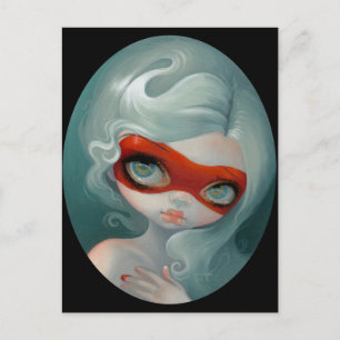 "Red Mask" Postcard