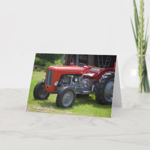 Red Massey Ferguson 35X Card
