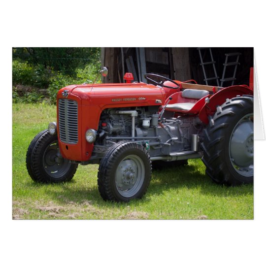 Red Massey Ferguson 35X Card