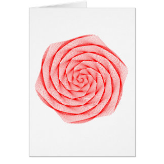 Red Math Rose Card