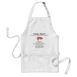 "Red Matuka-Cruel Trout" Apron