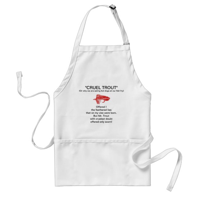 "Red Matuka-Cruel Trout"  Apron (Front)