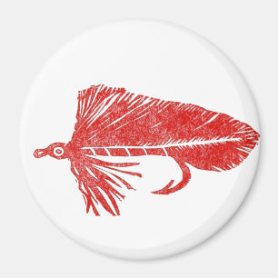 "Red Matuka Streamer" Classic Trout Dry Fly Magnet
