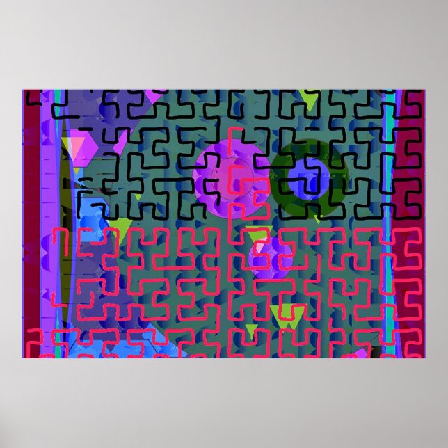 Red Maze Poster (Front)