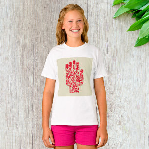 Red Medical Hand Symbol Healthcare T-Shirt
