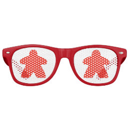 Red Meeple by Blackburn Ink Retro Sunglasses