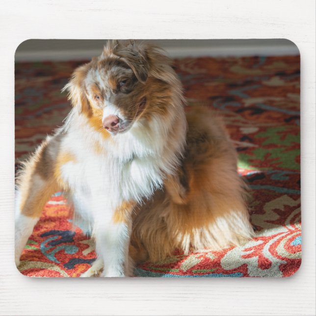 Red Merle Australian Shepherd Mouse Pad (Front)
