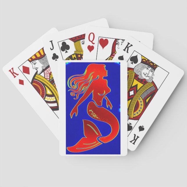 red mermaid cards (Back)