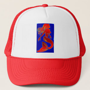red mermaid hat