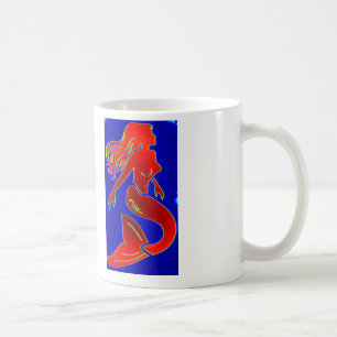red mermaid mug