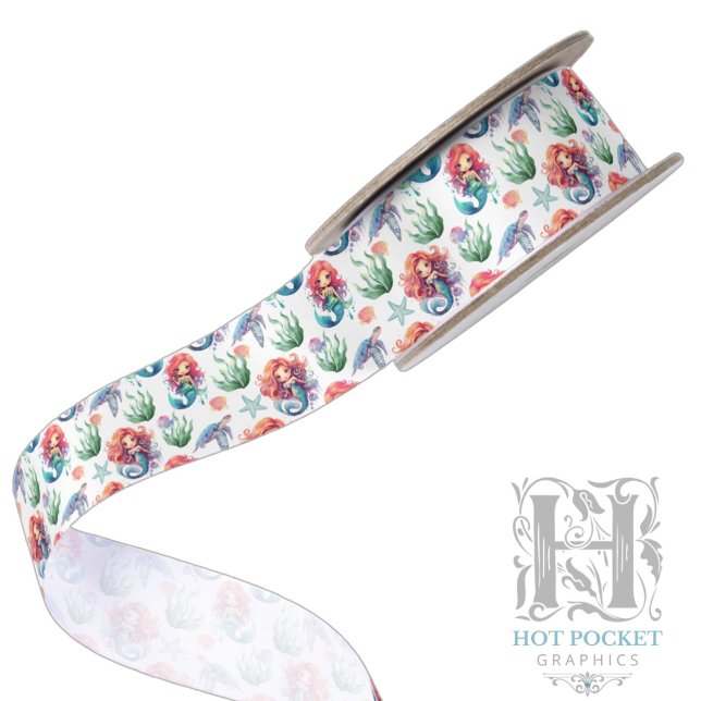 Red Mermaid Satin Ribbon (Creator Uploaded)