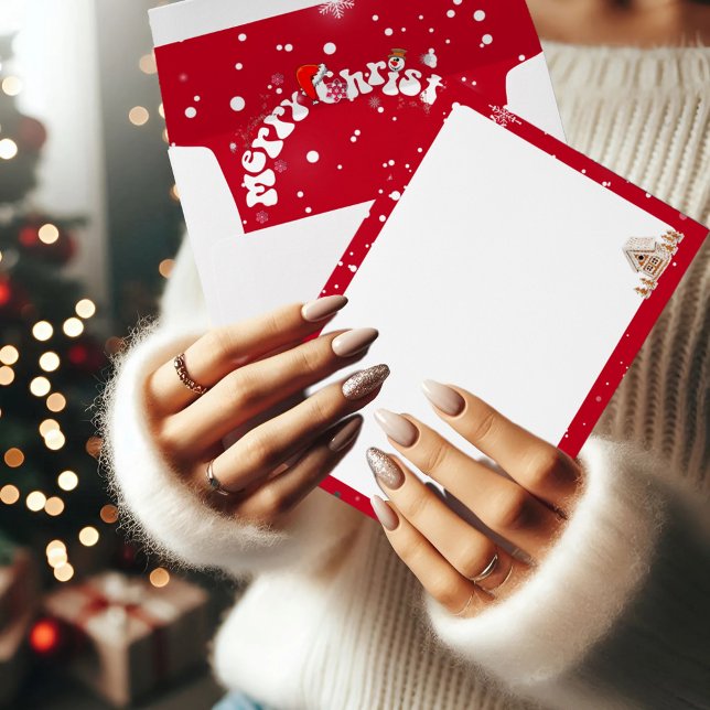 Red Merry Christmas Graffiti envelope  (Creator Uploaded)