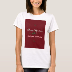 Red Merry Christmas Holiday Sunshine Wishes.png T-Shirt