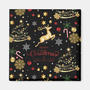 Red Merry Christmas Tree Magnet