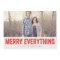 Red Merry Everything Christmas Photo Flat Cards