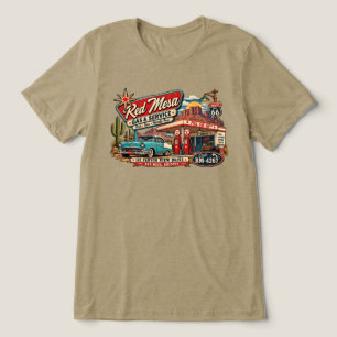 Red Mesa Gas & Service – Vintage 1950s American So Tri-Blend Shirt