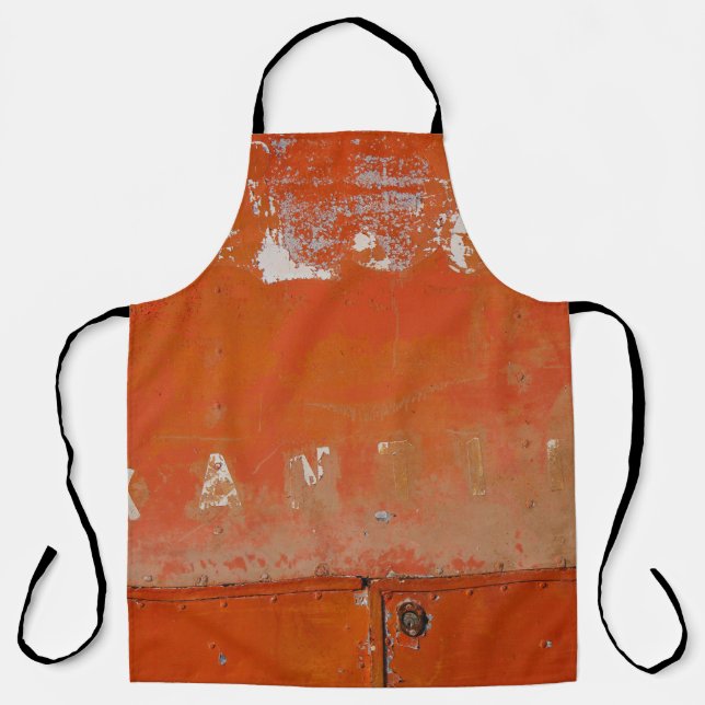 Red metal case apron (Front)
