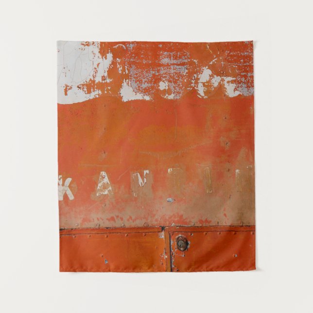 Red metal case tapestry (Front)