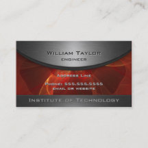 Red Metallic Elegance with QR code