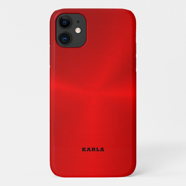 Red metallic texture look Case-Mate iPhone case (Back)