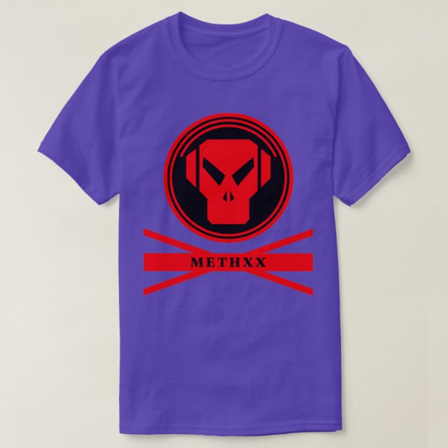 RED METHXX METALHEADZ  T-Shirt (Design Front)