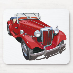 Red MG TD Mouse Pad