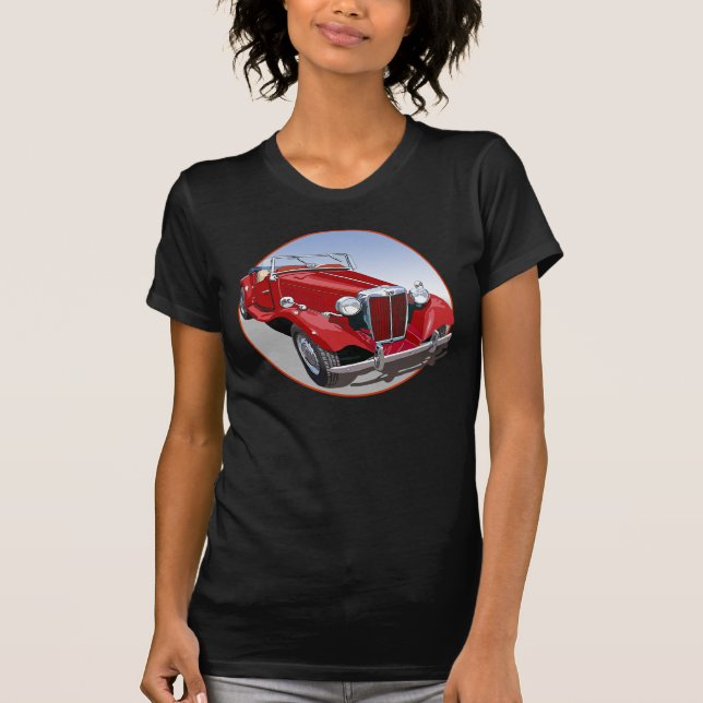 Red MG TD T-Shirt (Front)