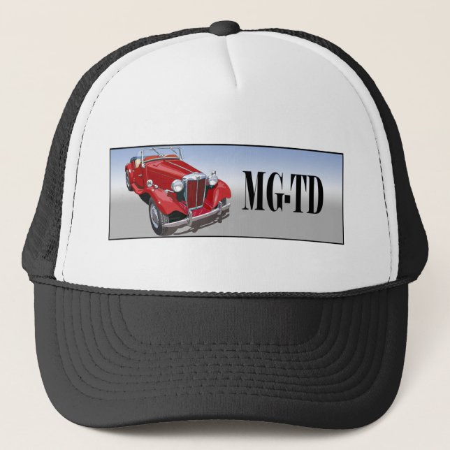 Red MG TD Trucker Hat (Front)