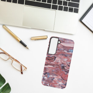 Red Mineral Stone Abstract Pattern Samsung Galaxy Case