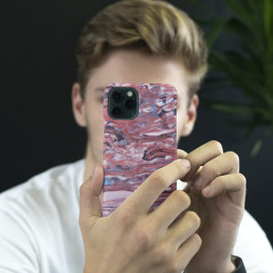 Red Mineral Stone Pattern