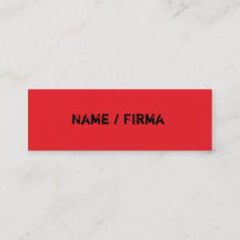 red mini business cards