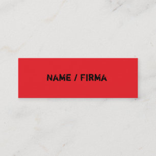 red mini business cards