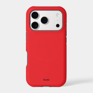 Red Minimalistic Custom Name Personalised
