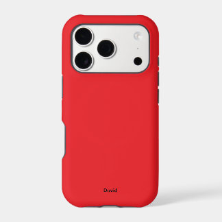 Red Minimalistic Custom Name Personalised