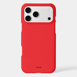 Red Minimalistic Custom Name Personalised