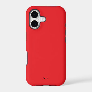 Red Minimalistic Custom Name Personalised