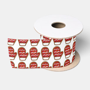 Red Mitten Sugar Cookie Christmas Baking Holiday Satin Ribbon
