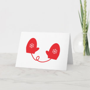 Red Mittens Holiday Card