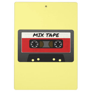 Red Mix Tape - 80s And 90s Retro Inspired Gift Clipboard