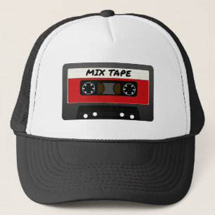 Red Mix Tape - 80s And 90s Retro Inspired Gift Trucker Hat