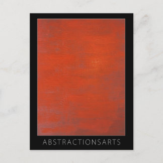 Red Modern Art Postcard
