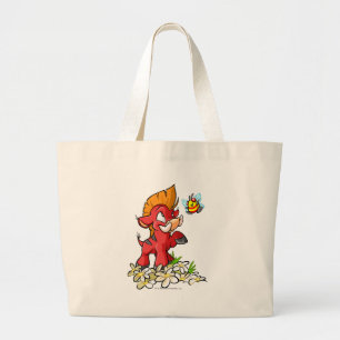 Red Moehog and Buzz Large Tote Bag