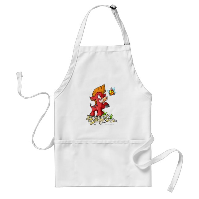 Red Moehog and Buzz Standard Apron (Front)