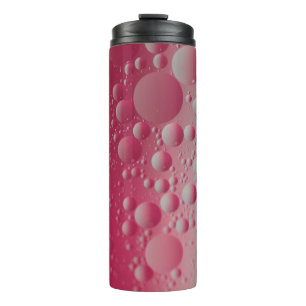 Red molecules illustration thermal tumbler
