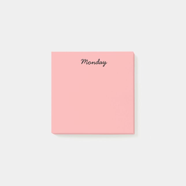 Red Monday Post-it Notes (Front)